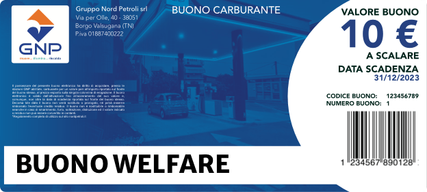 Immagine buono carburante elettronico